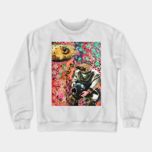 Psychedelic Fish and Diver Crewneck Sweatshirt